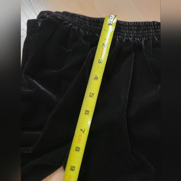 Vintage 1990s special occasion black velvet 2-piece suiting vest and dress pants - Picture 9 of 12